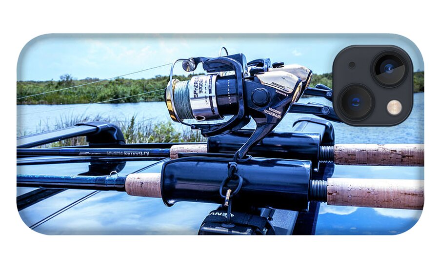 Fishing Rods and Reels Racked iPhone 13 Case by Blair Damson
