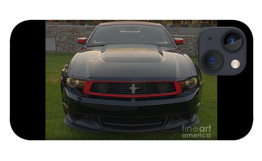 2012 Ford Boss 302 Laguna Seca Mustang iPhone 13 Case featuring the photograph Ford 2012 Laguna Seca Boss 302 Mustang front by PROMedias US