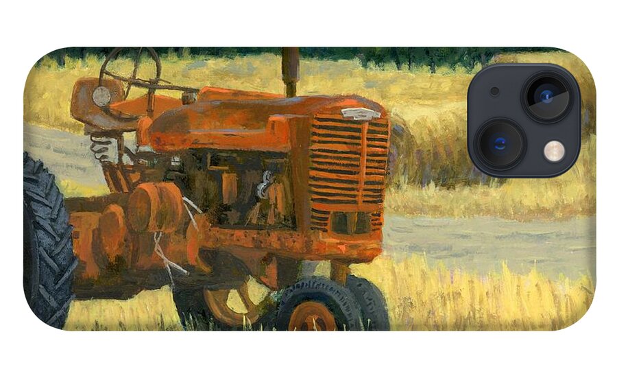 Tractor iPhone 13 Case featuring the painting Forgotten Farmall by David King Studio