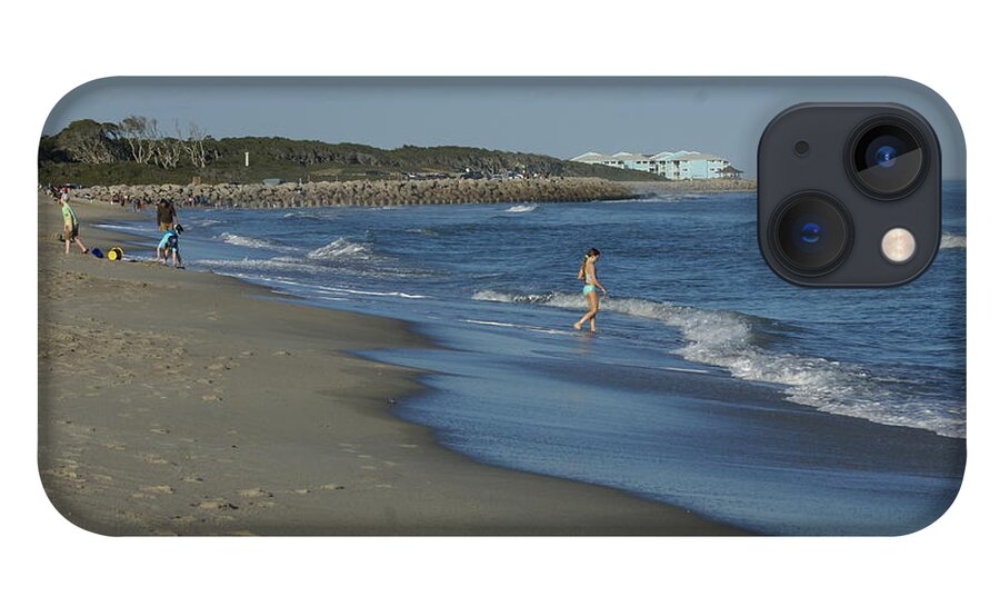  iPhone 13 Case featuring the photograph Fort Fisher Beach by Heather E Harman