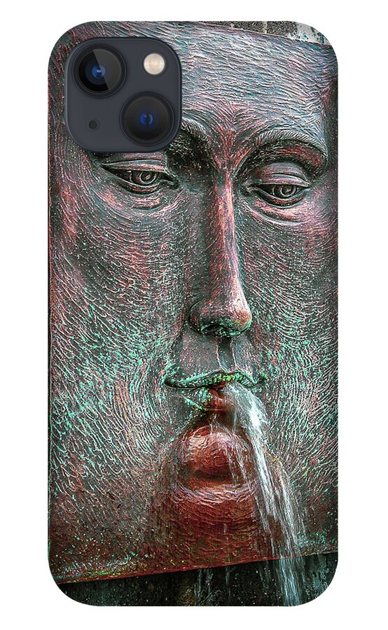 Face iPhone 13 Case featuring the photograph Fountain - Cancun by Frank Mari