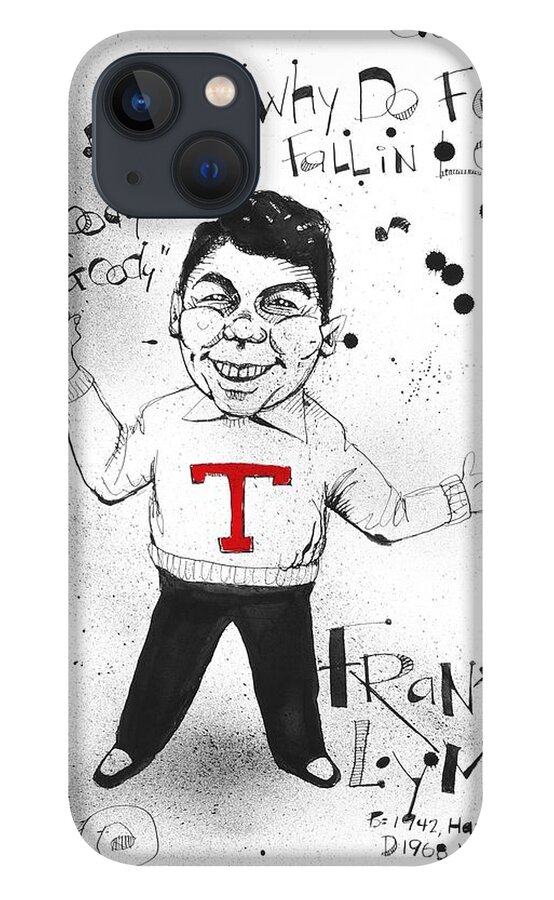  iPhone 13 Case featuring the drawing Frankie Lymon by Phil Mckenney