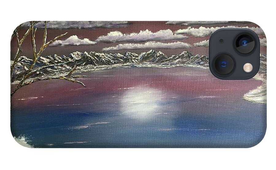Winter iPhone 13 Case featuring the painting Frozen by Lisa White