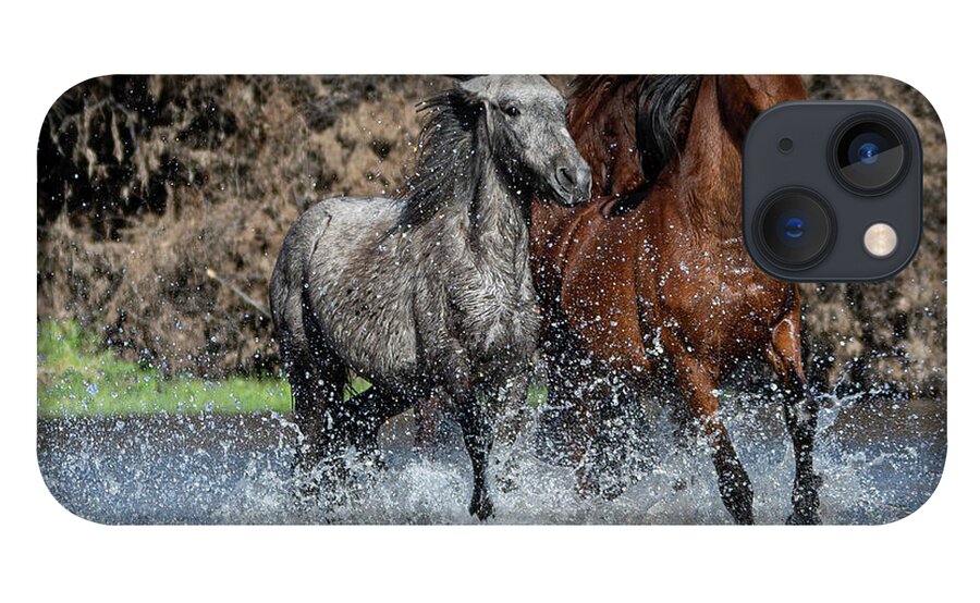 Wild Horses iPhone 13 Case featuring the photograph Full Speed by Mary Hone