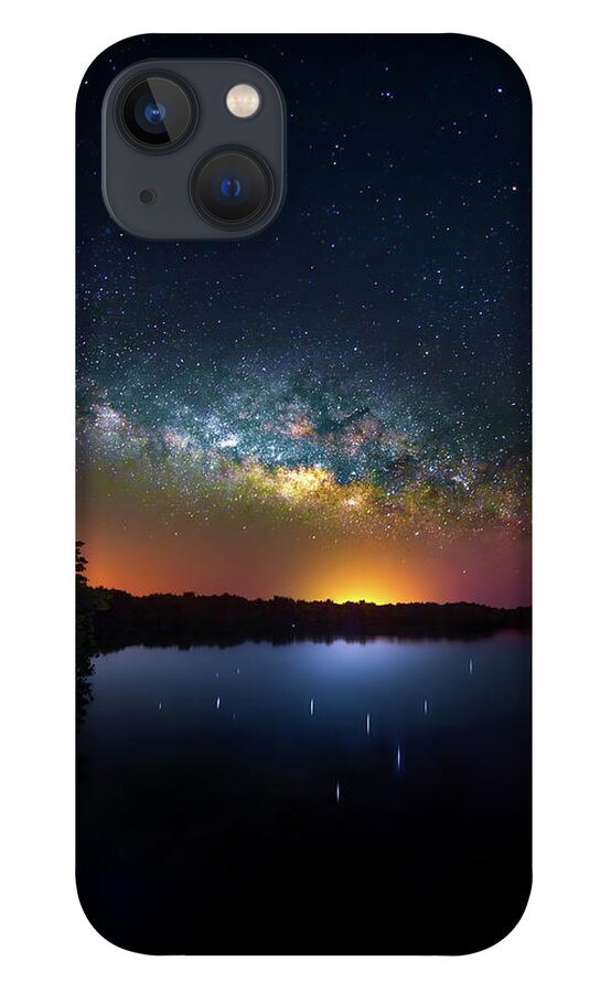 Milky Way iPhone 13 Case featuring the photograph Galaxy Island by Mark Andrew Thomas