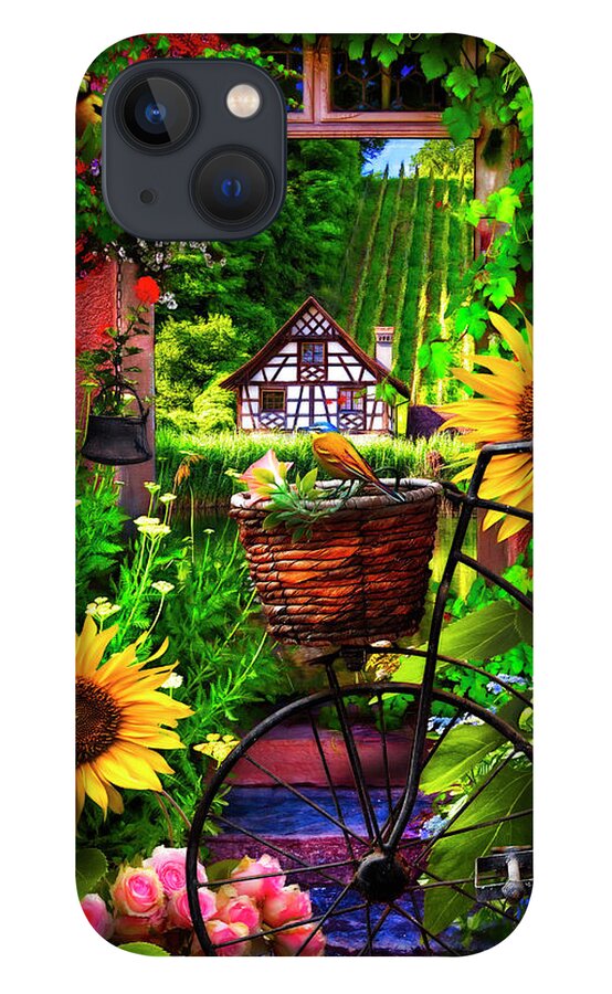 Austria iPhone 13 Case featuring the photograph Garden Wonderland Painting by Debra and Dave Vanderlaan