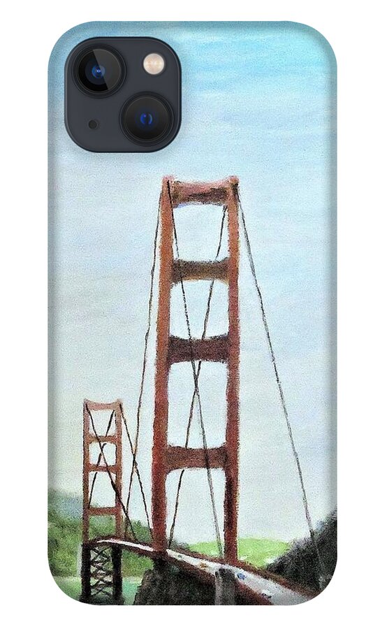 Landscape iPhone 13 Case featuring the painting Gateway To Frisco by Gregory Dorosh