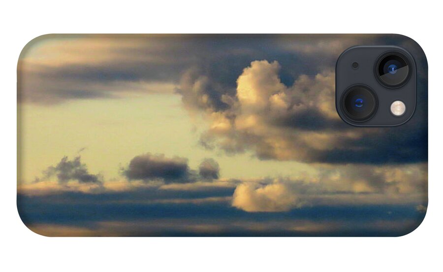 Clouds iPhone 13 Case featuring the photograph Gentle Winds Move the Clouds by Linda Stern