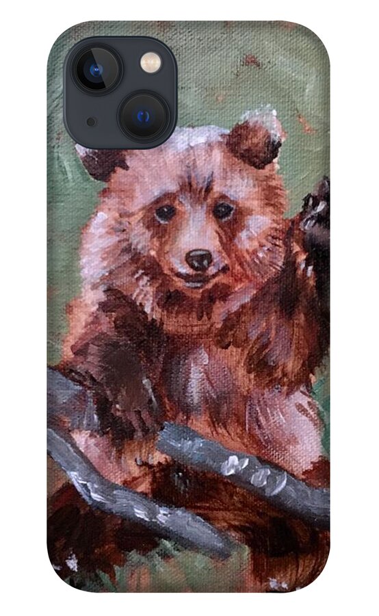 Animals iPhone 13 Case featuring the painting Gimme Five by Sofanya White