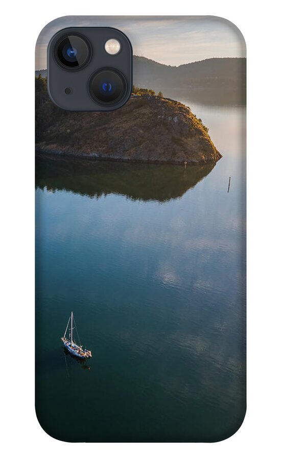 Sailboat iPhone 13 Case featuring the photograph Glassy Calm by Michael Rauwolf