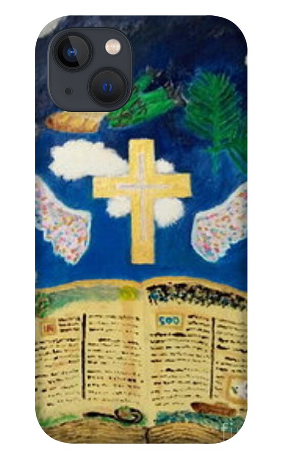 Church iPhone 13 Case featuring the painting God's Stories by David Westwood