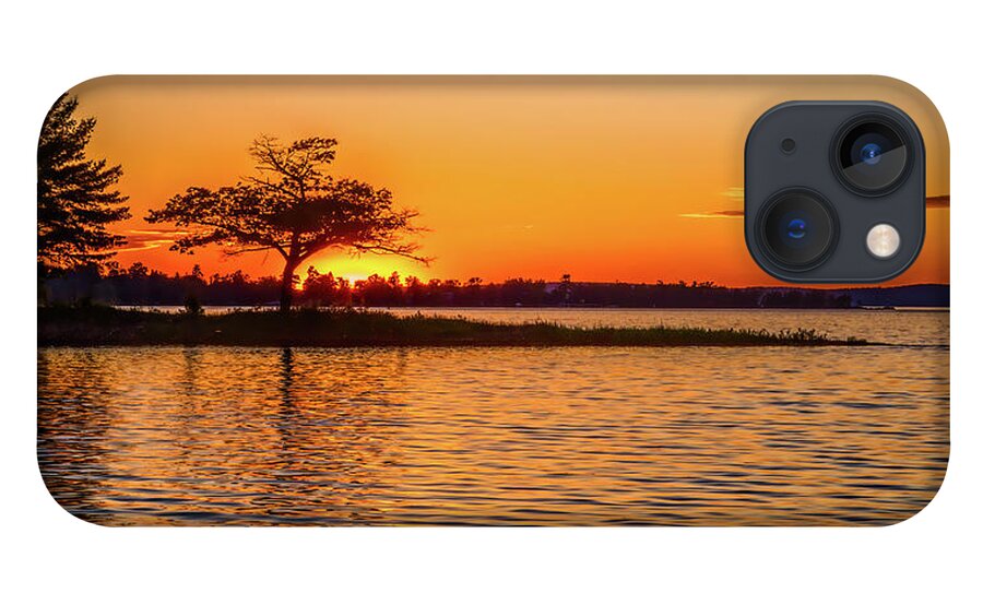 Golden Sunset iPhone 13 Case featuring the photograph Golden Sunset by Joe Holley