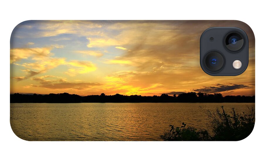 Sunset iPhone 13 Case featuring the photograph Golden Sunset by Mary Walchuck