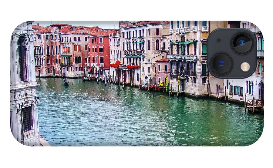 Gondola Venice Italy Canal iPhone 13 Case featuring the photograph Gondola in Venice, Italy by David Morehead