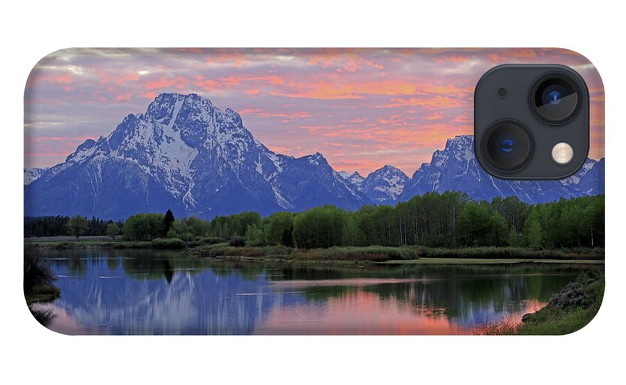Oxbow Bend iPhone 13 Case featuring the photograph Grand Teton National Park - Oxbow Bend Snake River by Richard Krebs