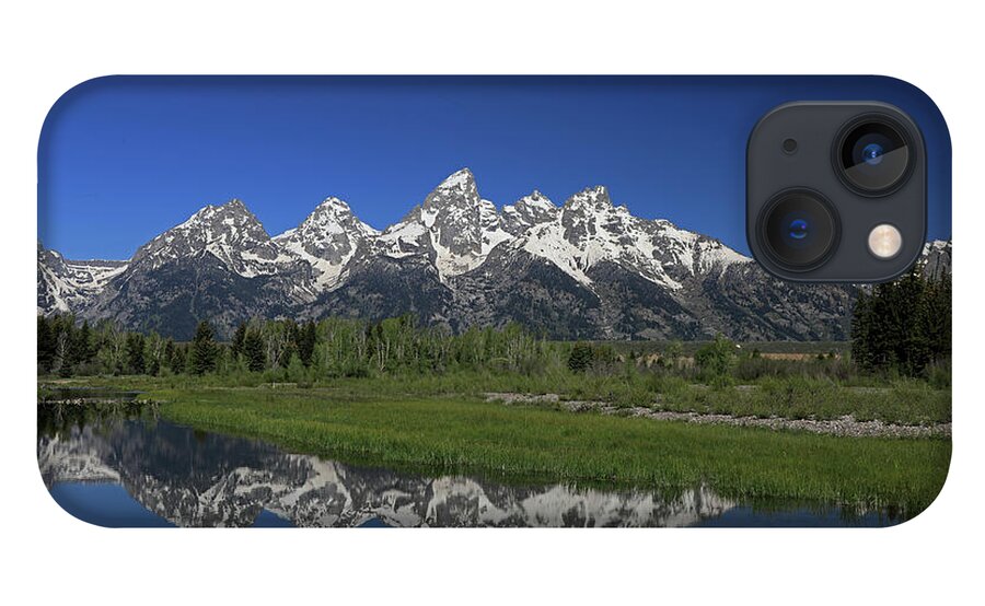 Schwabacher's Landing iPhone 13 Case featuring the photograph Grand Teton National Park - Schwabacher's Landing 2 by Richard Krebs