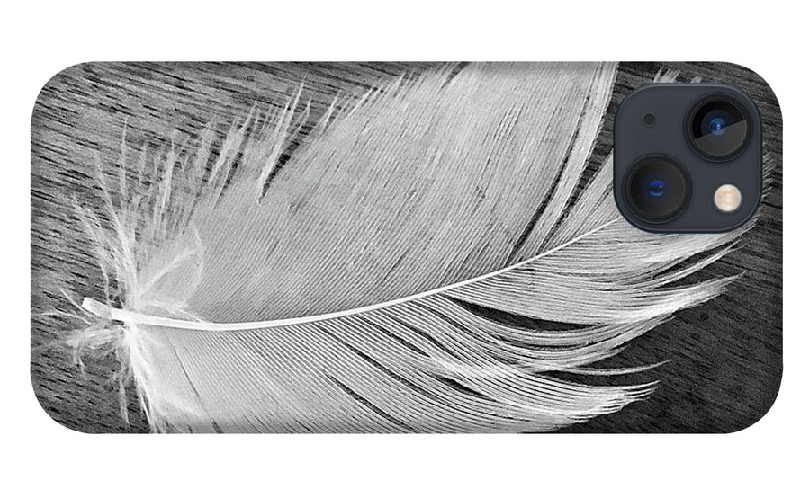 Feather iPhone 13 Case featuring the photograph Grandma's Feather by Wendy Golden