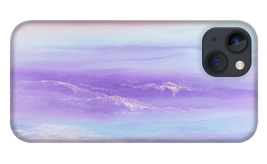 Abstract iPhone 13 Case featuring the painting Grateful by Christine Bolden