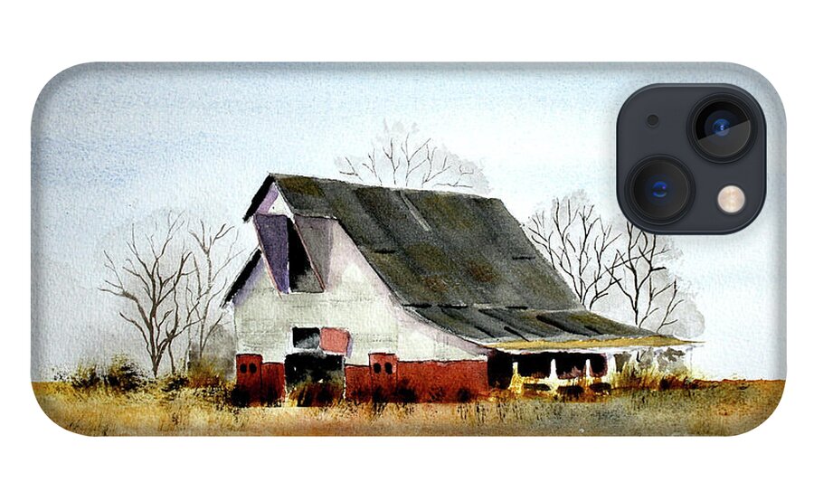 Rural Landscape iPhone 13 Case featuring the painting Graves Co Barn #2 by William Renzulli