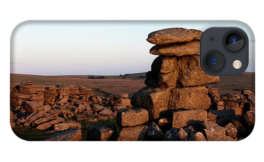 Devon iPhone 13 Case featuring the photograph Great Staple Tor Dartmoor National Park England Panorama by Sonny Ryse
