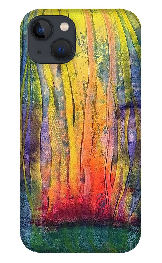 iPhone 13 Case featuring the painting Guide me to the Light by Marie-Claire Dole