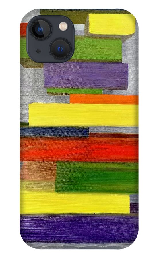Blocks iPhone 13 Case featuring the painting Happiness by Jennefer Chaudhry