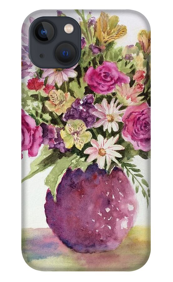 Flowers iPhone 13 Case featuring the painting Happy Mothers' Day by Barbara Parisien