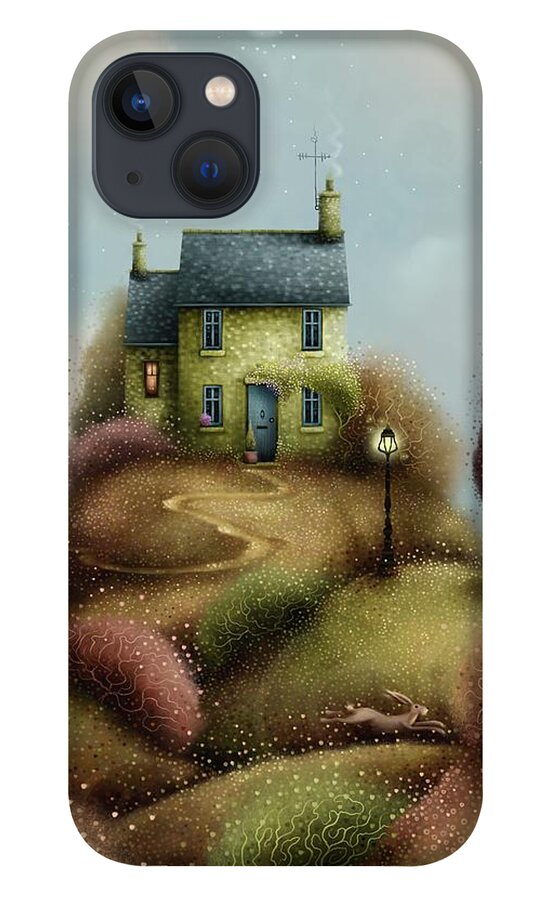 Landscape iPhone 13 Case featuring the painting Hare Hill Cottage by Joe Gilronan