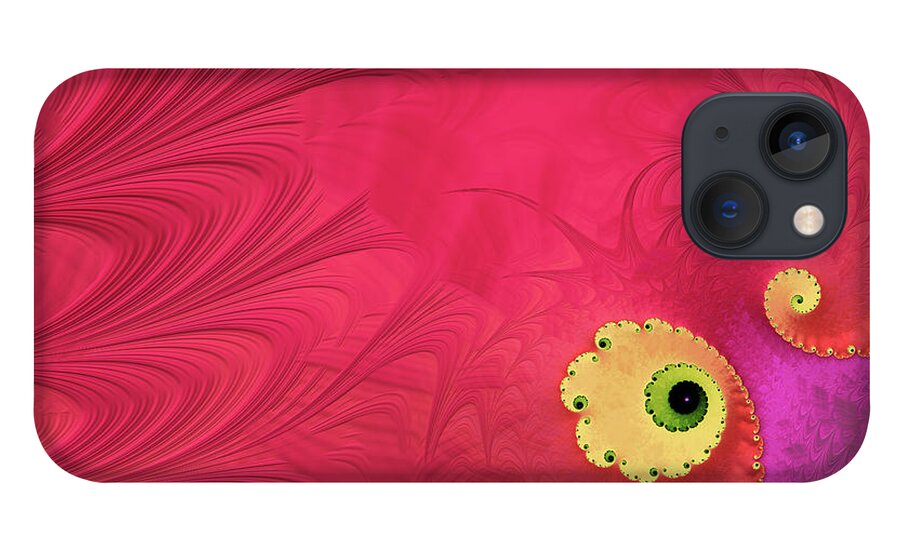 Abstract iPhone 13 Case featuring the digital art Heating Up by Manpreet Sokhi
