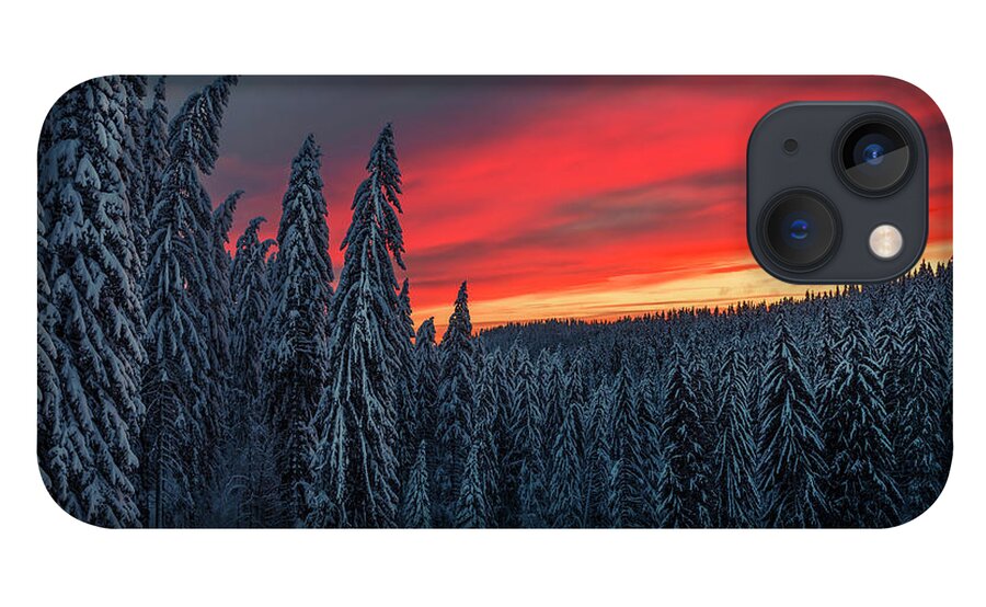 Bulgaria iPhone 13 Case featuring the photograph Heavens In Flames by Evgeni Dinev