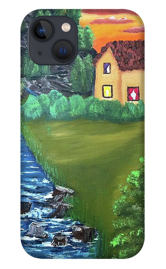Oil Painting iPhone 13 Case featuring the painting Hideaway by Lisa White