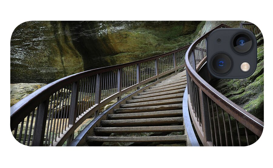Hocking Hills Steps iPhone 13 Case featuring the photograph Hocking Hills Steps by Dan Sproul