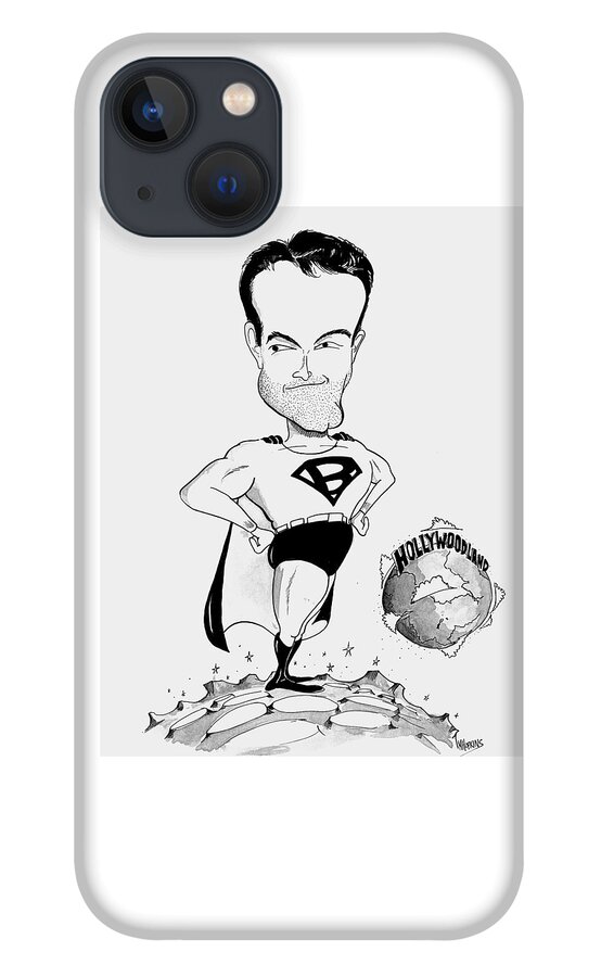 Celebrity iPhone 13 Case featuring the drawing Hollywoodland by Michael Hopkins