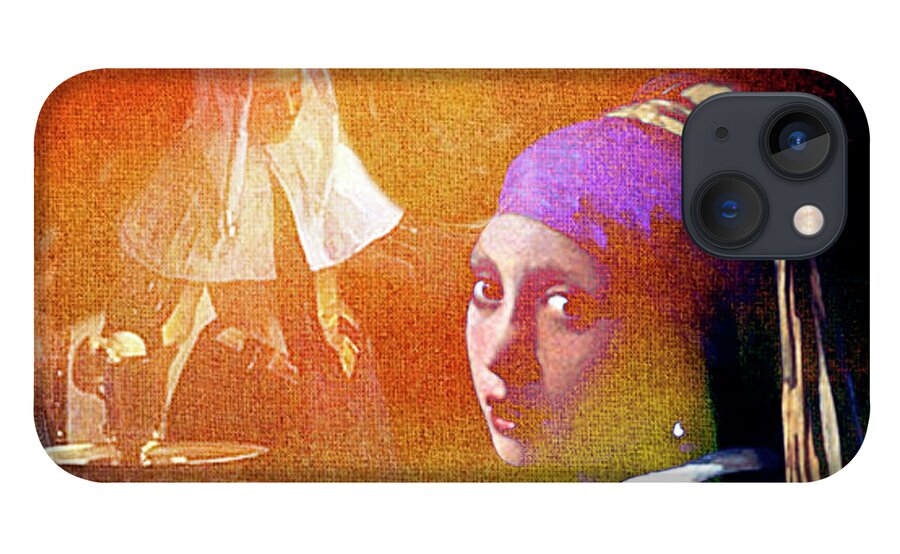 Girl iPhone 13 Case featuring the photograph Homage to Vermeer by Ann Tracy
