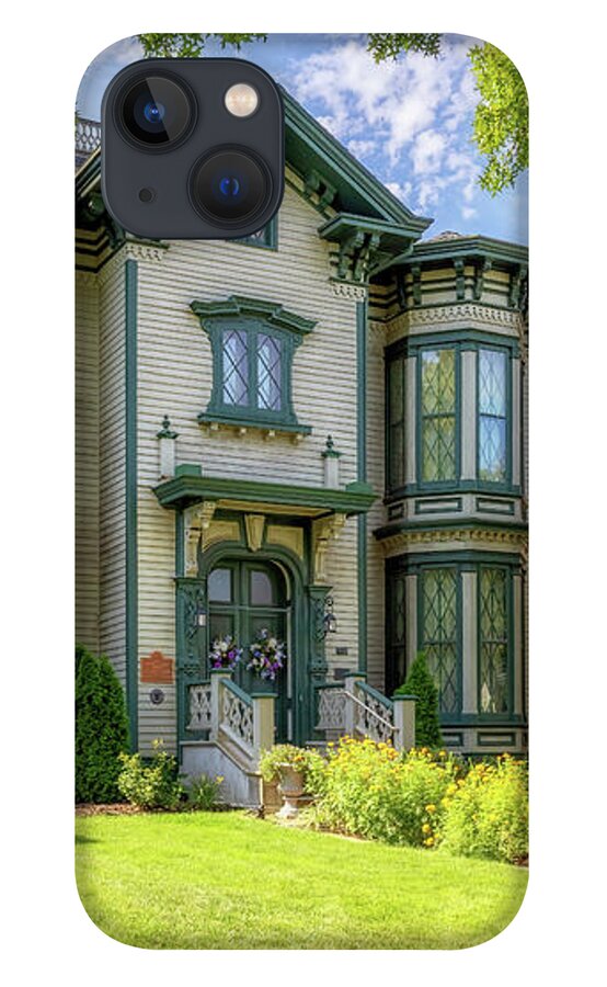 Governor Oglesby Mansion iPhone 13 Case featuring the photograph Home of Governor Richard Oglesby - Decatur, Illinois by Susan Rissi Tregoning