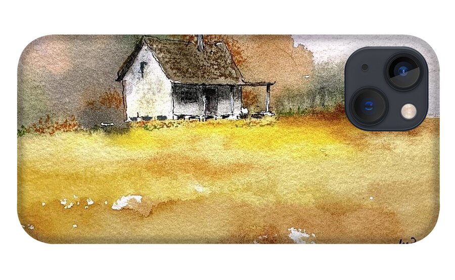 Watercolor iPhone 13 Case featuring the painting Home Place by William Renzulli