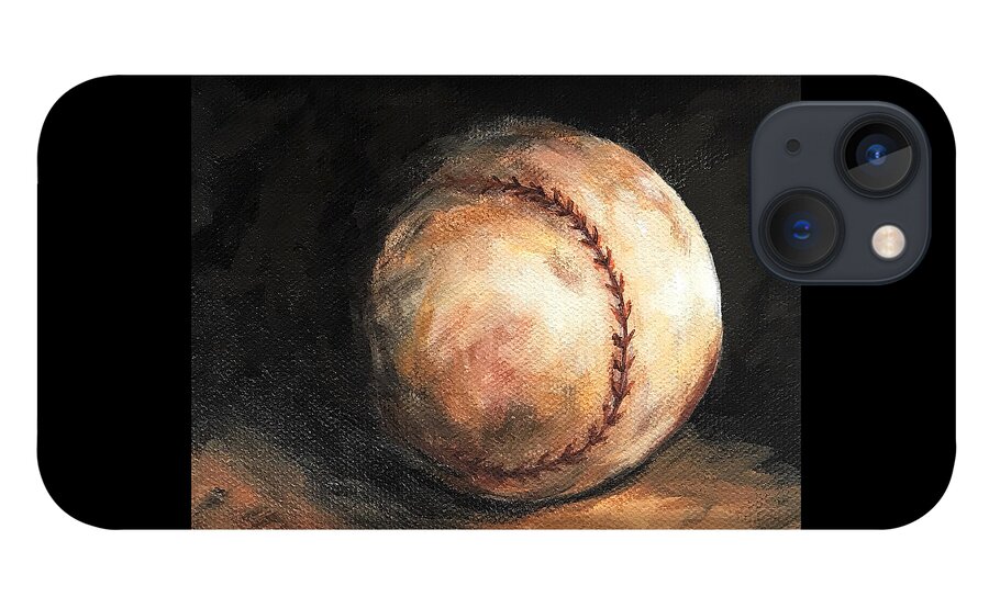 Baseball iPhone 13 Case featuring the painting Home Run II by Torrie Smiley