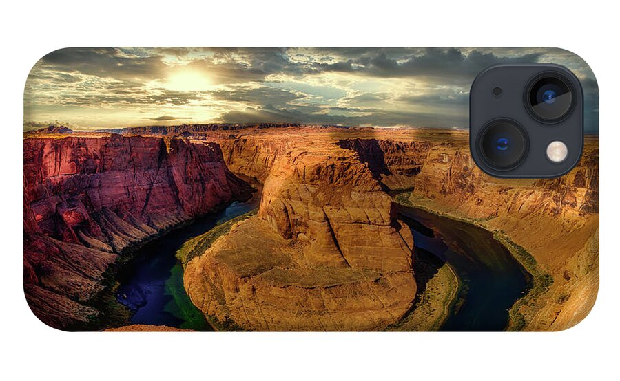 Horse Shoe Bend iPhone 13 Case featuring the photograph Horseshoe Bend Sunset by Bradley Morris