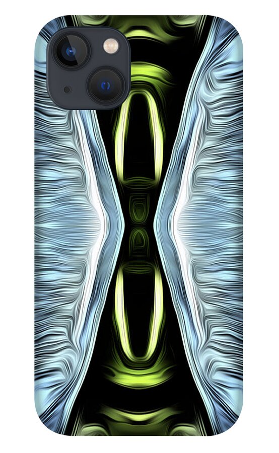 Abstract Art iPhone 13 Case featuring the digital art Hourglass Abstract by Ronald Mills