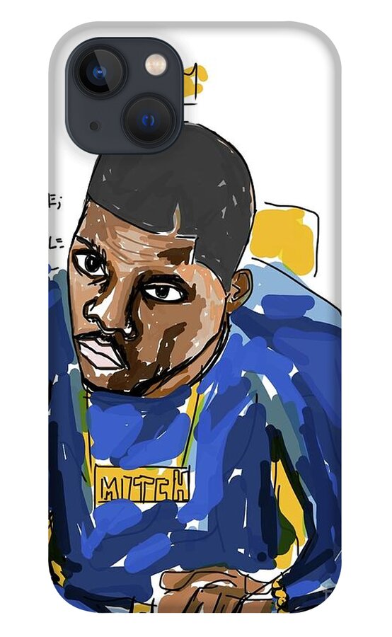  iPhone 13 Case featuring the painting I love the Hustle by Oriel Ceballos
