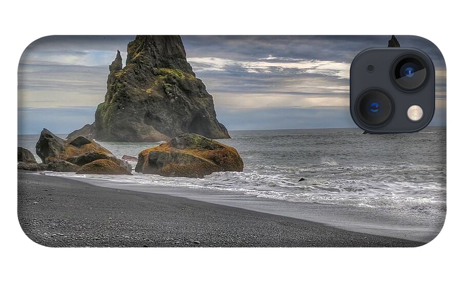 Iceland iPhone 13 Case featuring the photograph Iceland black beach by Yvonne Jasinski