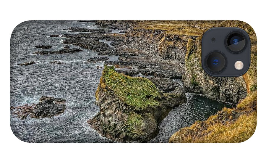 Iceland iPhone 13 Case featuring the photograph Iceland cliffs by Yvonne Jasinski