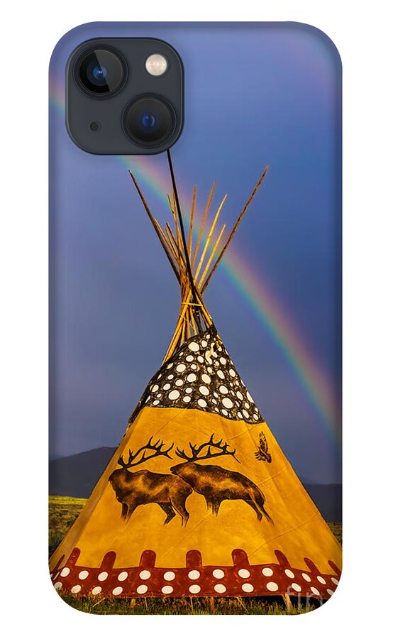 Taos iPhone 13 Case featuring the photograph Rainbow of Peace by Elijah Rael
