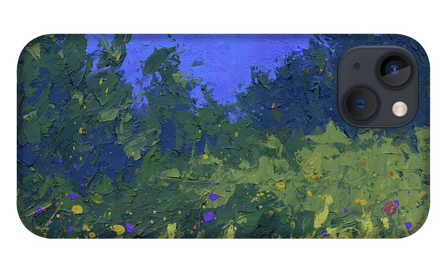 Nature iPhone 13 Case featuring the painting Infinite Greens by David King Studio