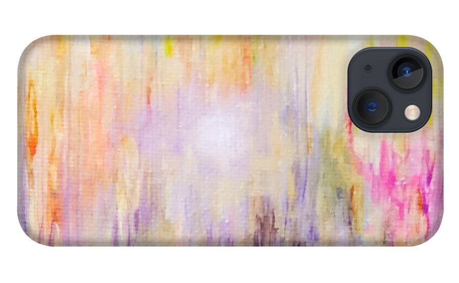 Abstract iPhone 13 Case featuring the painting Island by Christine Bolden