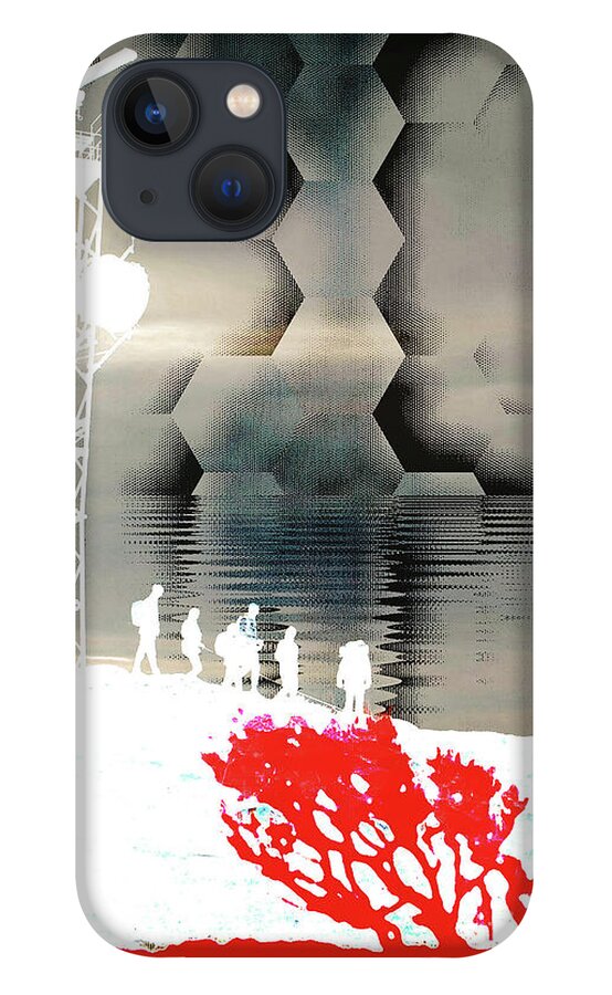 Art iPhone 13 Case featuring the digital art Journey to Inner Earth by Alexandra Vusir