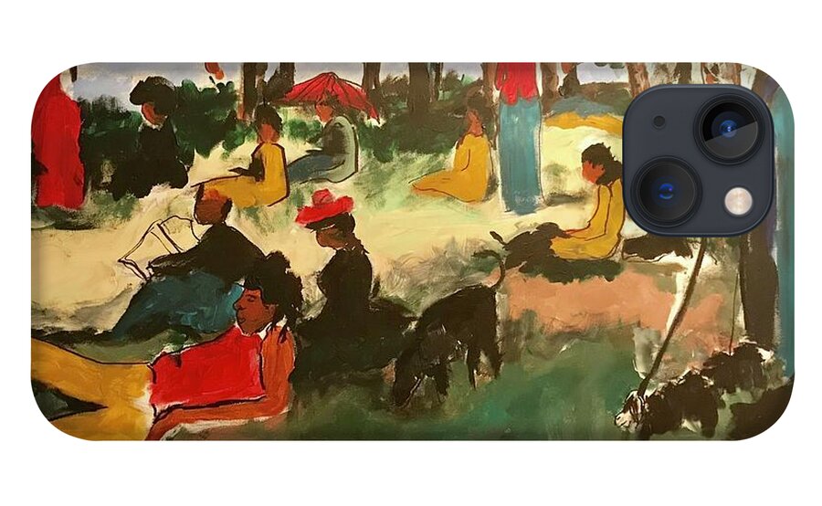  iPhone 13 Case featuring the painting Juneteenth by Angie ONeal