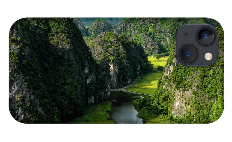 Ninh Binh iPhone 13 Case featuring the photograph The River Queens - Tam Coc, Ninh Binh Region. Vietnam by Earth And Spirit