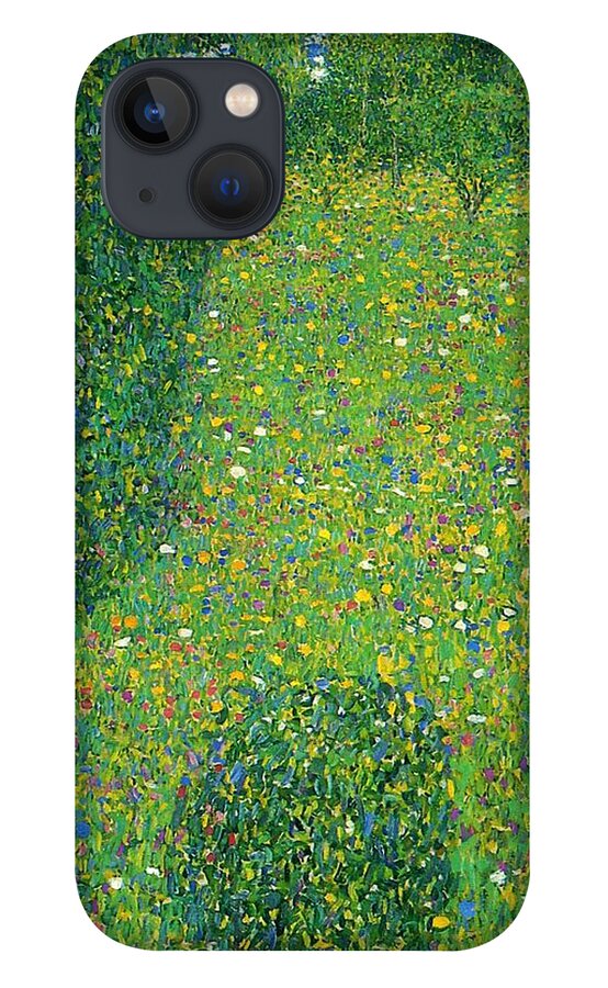 Landscape Garden iPhone 13 Case featuring the painting Landscape Garden or Meadow in Flower by Gustav Klimt