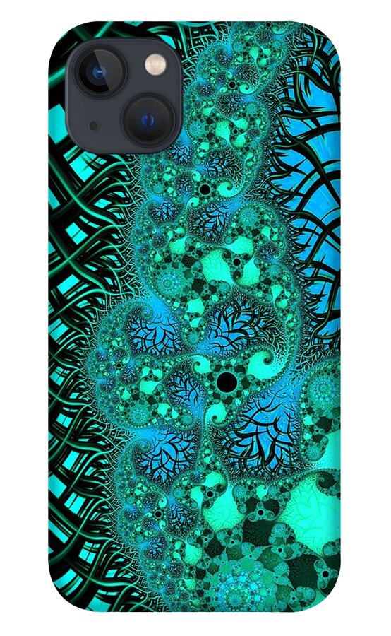 Fractal iPhone 13 Case featuring the digital art Let it Go by Mary Ann Benoit
